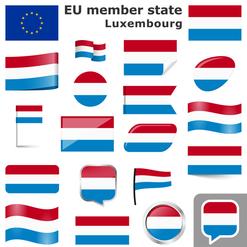 EU member state luxembourg icon vector