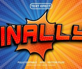 Finally 3d editable text style vector