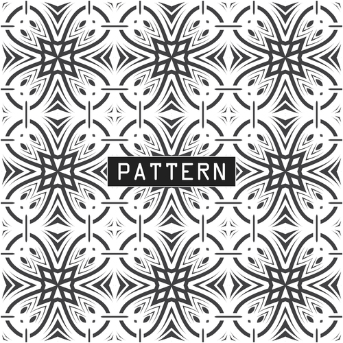 Geometric lines combination seamless background pattern vector
