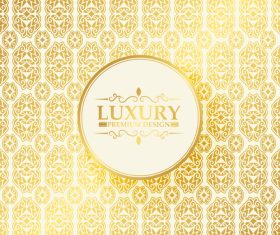 Golden seamless luxury vector pattern