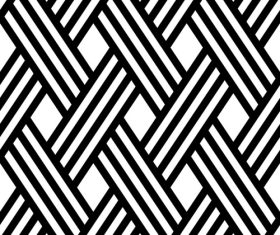 Interspersed lines seamless pattern design vector