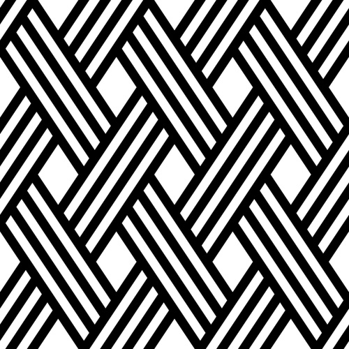 Interspersed lines seamless pattern design vector