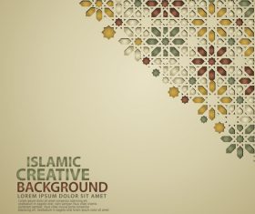 Islamic style background vector