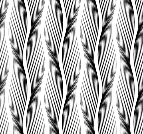 Line seamless pattern design vector