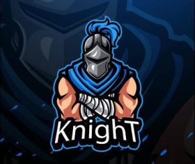 Logo knight vector