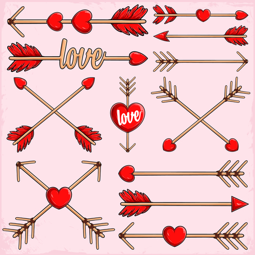Love illustration background vector