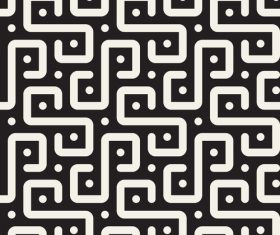 Maze seamless pattern design vector