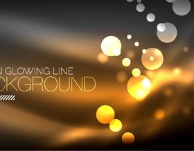 Neon glowing line abstract background vector