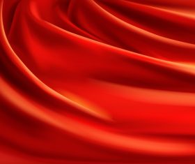 Red silk background vector