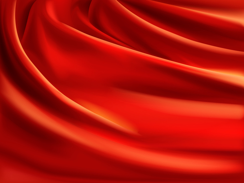 Red silk background vector