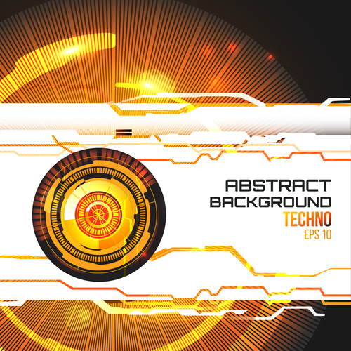 Techno abstract background futuristic vector