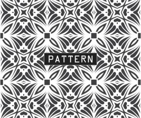 Unique seamless design pattern black and white vector
