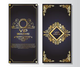 VIP card design vector