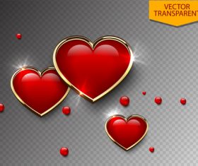 Vector 3d style heart shape