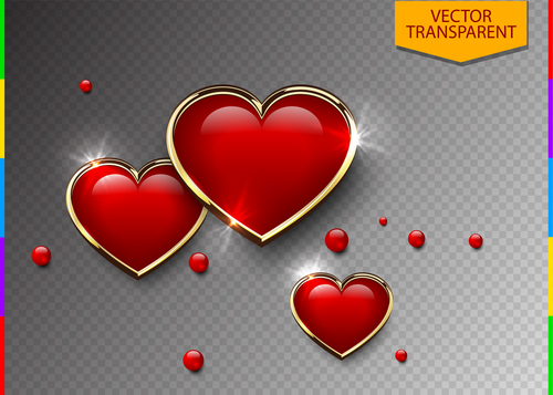 Vector 3d style heart shape