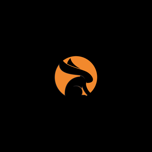 rabbit logo template business vector