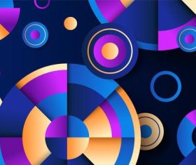 Abstract background geometric puzzle vector