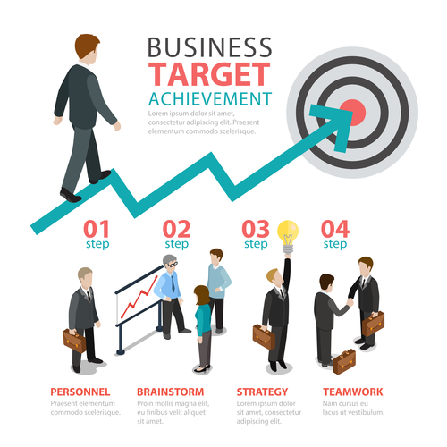 Business situation flat style concept vector