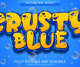 Cartoon 3D vector text effect