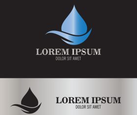 Drop water logo vector
