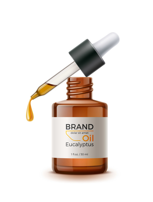 Eucalyptus essential oil vector