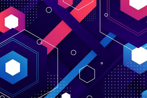 Geometric abstract background composition pattern vector