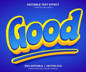 Good text style effect vector