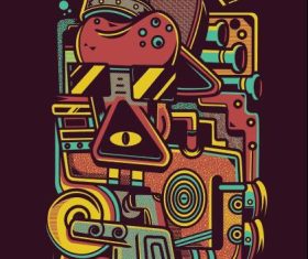Hippie vector T-Shirt illustrations