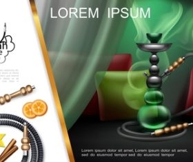 Hookah illustrator vector