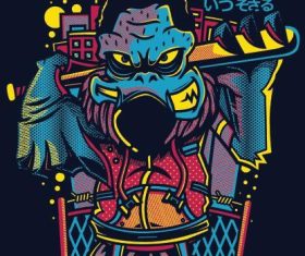 Indahood vector T-Shirt illustrations