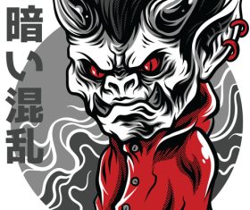 Little demon t-shirt design vector