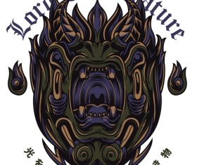 Lord of creature vector t-shirt Illustrations