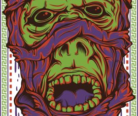 Mummies t-shirt illustrations vector