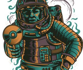 Retroman vector t-shirt illustrations