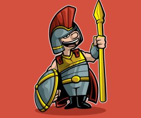 Spartan character vector illustration