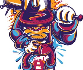 Stand vector t-shirt illustrations