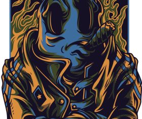 Total rebel vector t-shirt illustrations