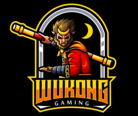 Wukong game logo design vector