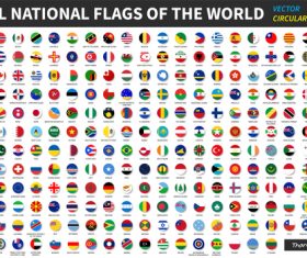 All official national flags world vector