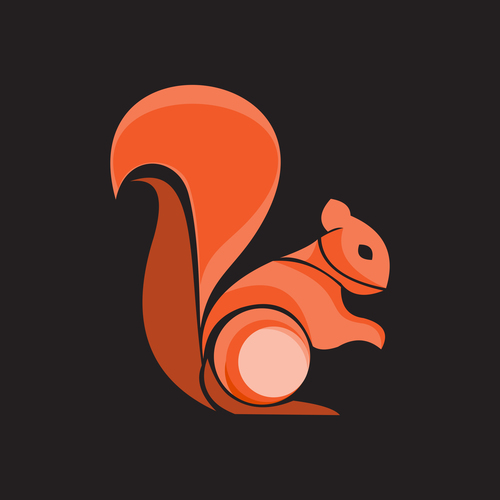 Cartoon squirrel vector