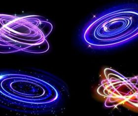 Cosmic swirl effect vector
