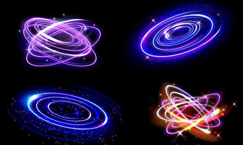 Cosmic swirl effect vector