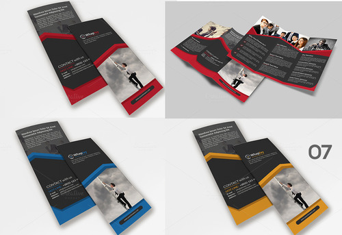 Cover brochure template vector in different colors