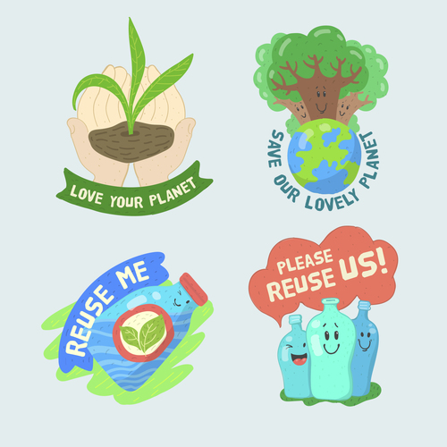 Eco green icon vector