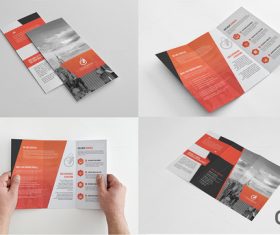 Exquisite corporate brochute template vector