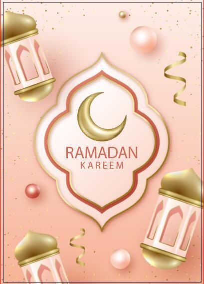 Holiday card ramadan vector