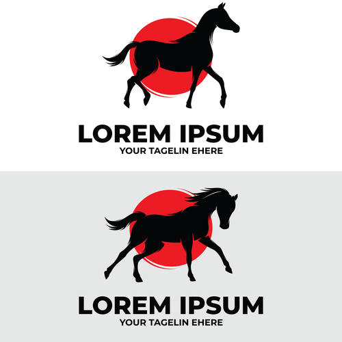 Horse business logo vector
