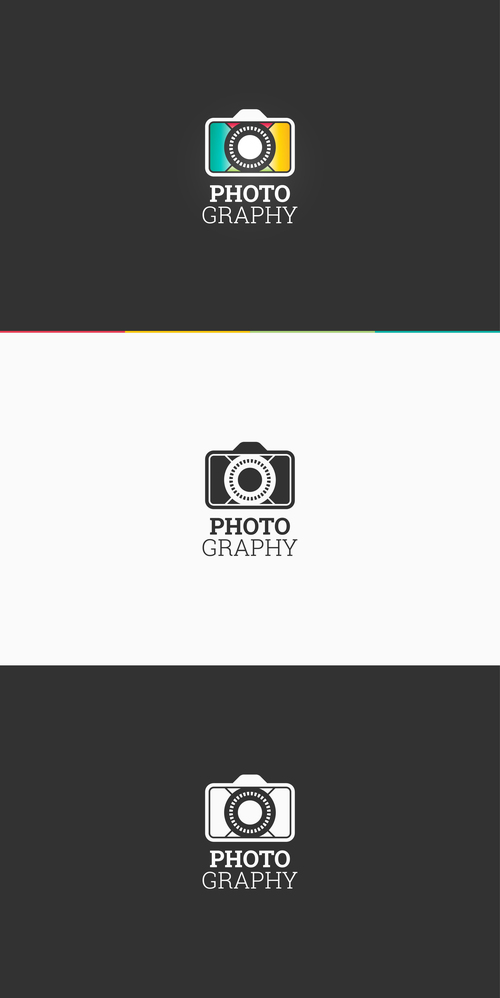 Photography logo symbol vector