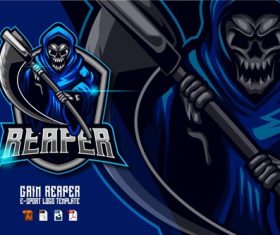 Reaper e-sport logo vector