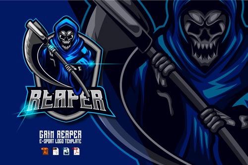 Reaper e-sport logo vector